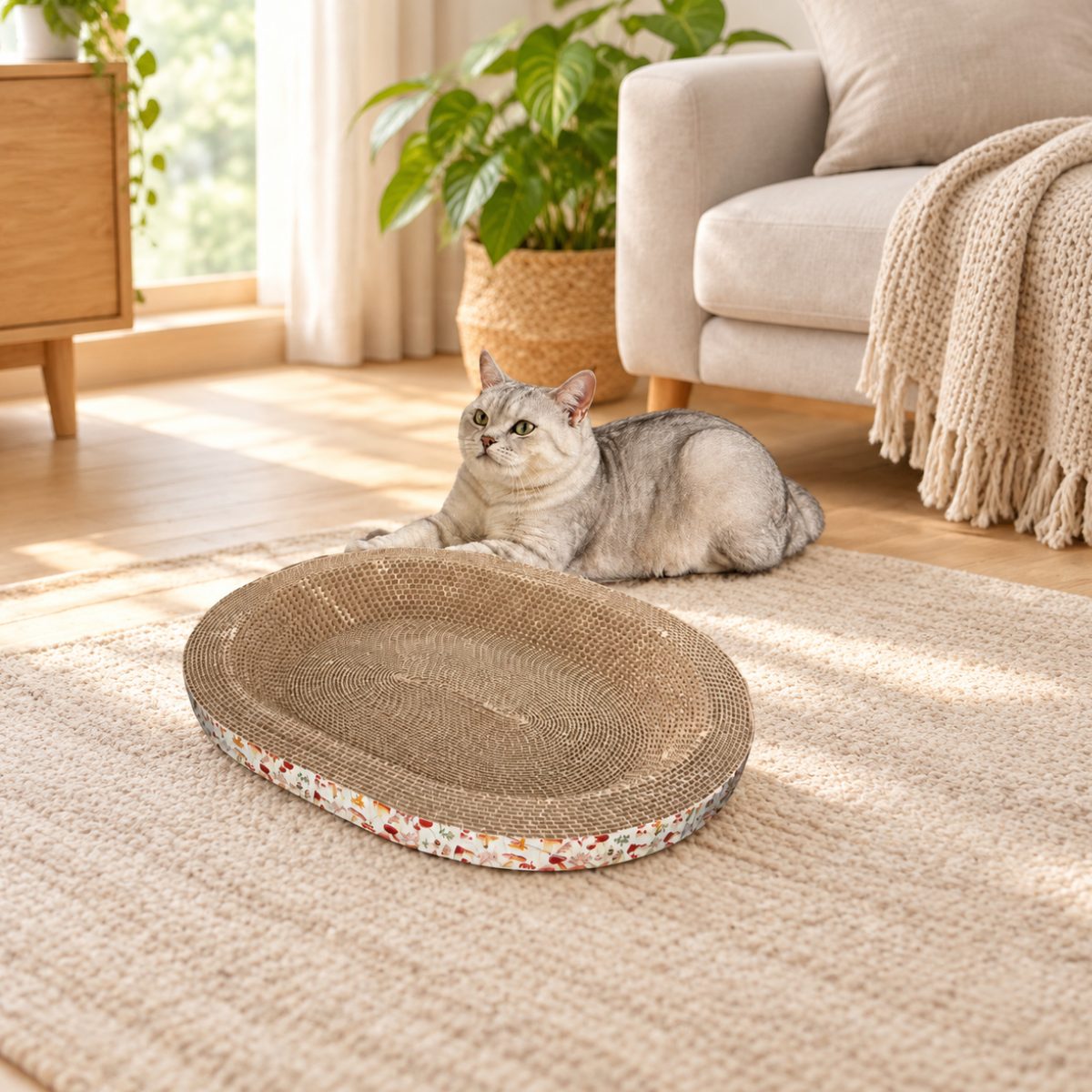 2-in-1 Cat Scratcher Lounge