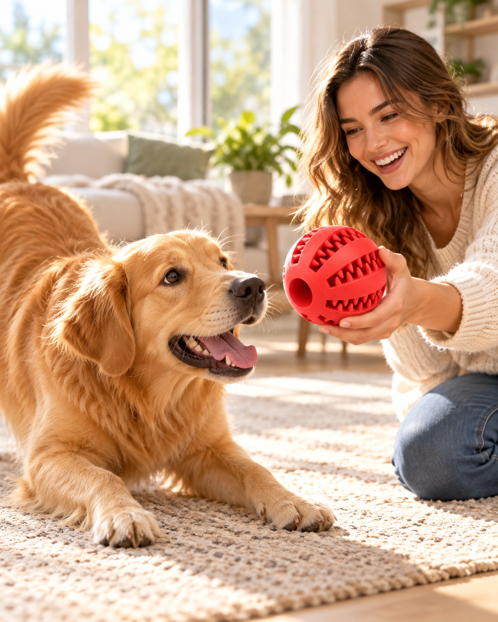 MAUPawz Interactive Treat-Dispensing Chew Ball 🐾