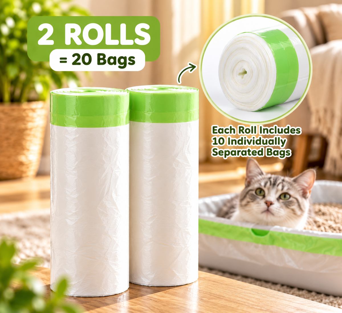 MauPawz Easy-Clean Litter Box Liners