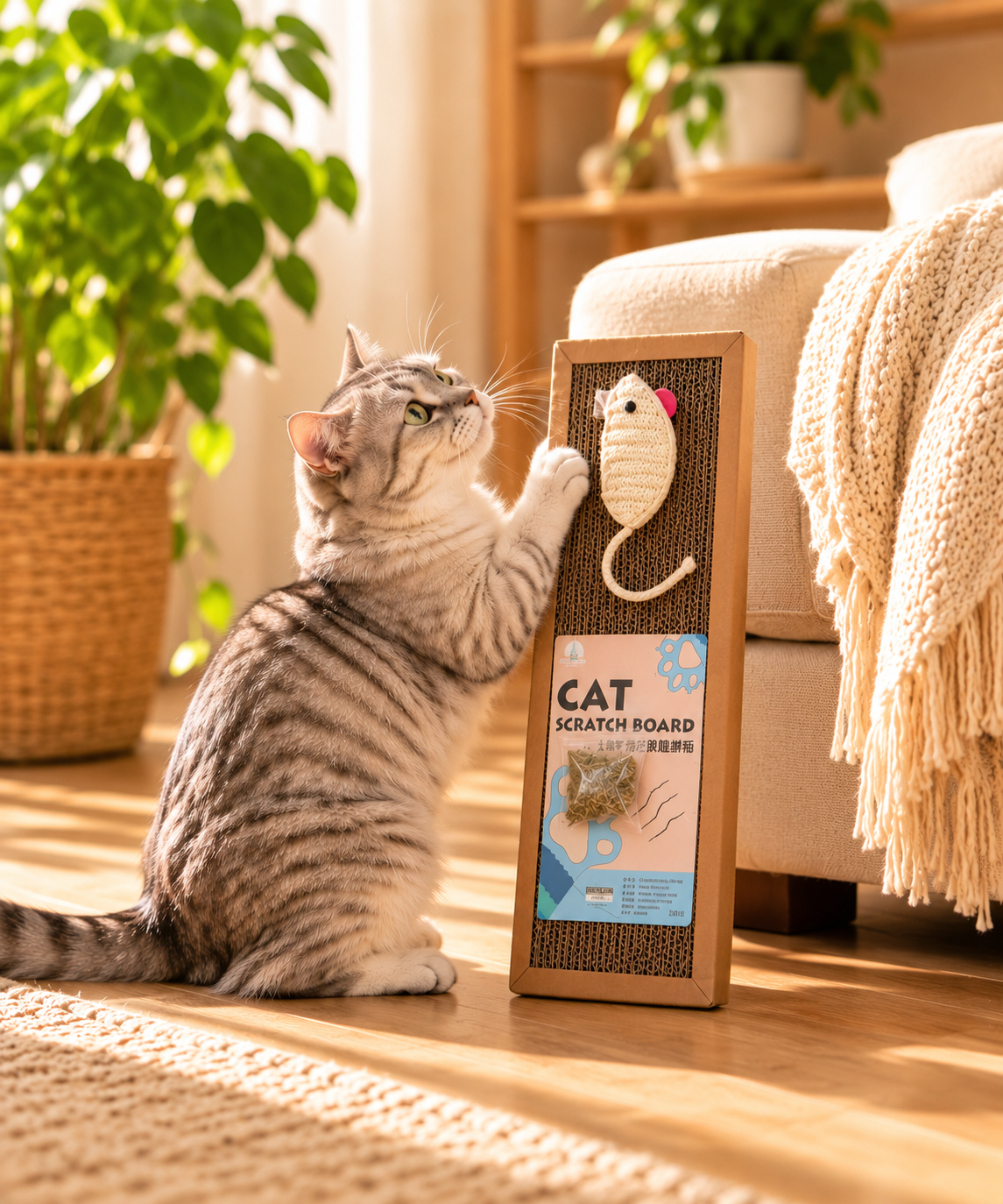 2-in-1 Cat Scratcher Lounge