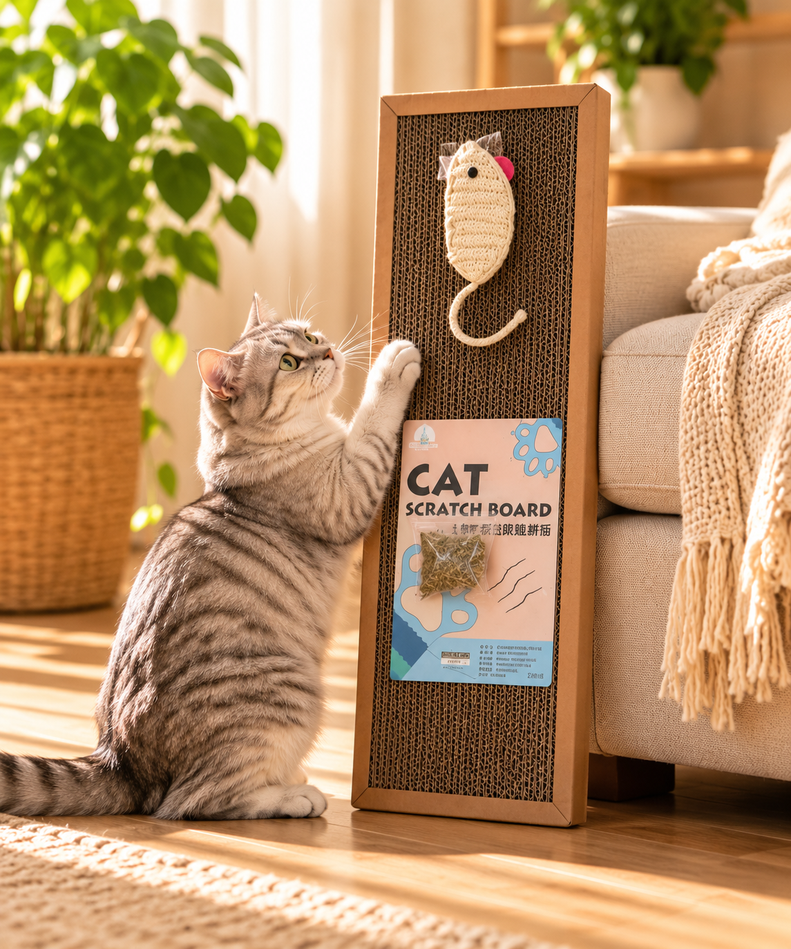 2-in-1 Cat Scratcher Lounge