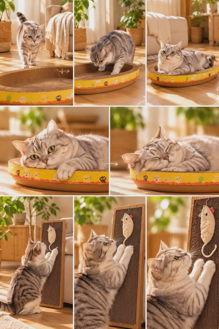 2-in-1 Cat Scratcher Lounge